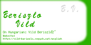 beriszlo vild business card